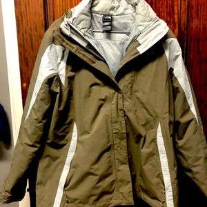 North Face Jacket with zip out inner jacket.
